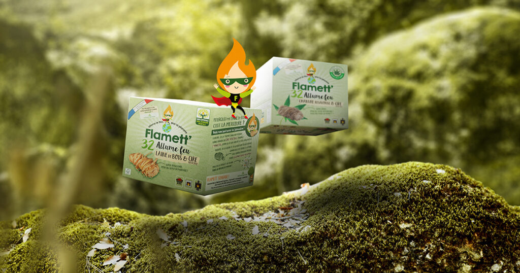 Flamett’, la gamme d’allume-feux naturels