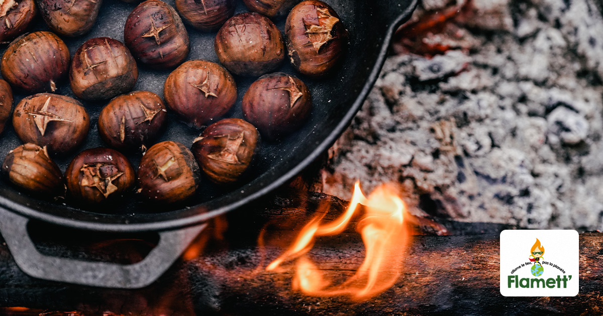 Châtaignes grillées au feu de bois : mode d’emploi